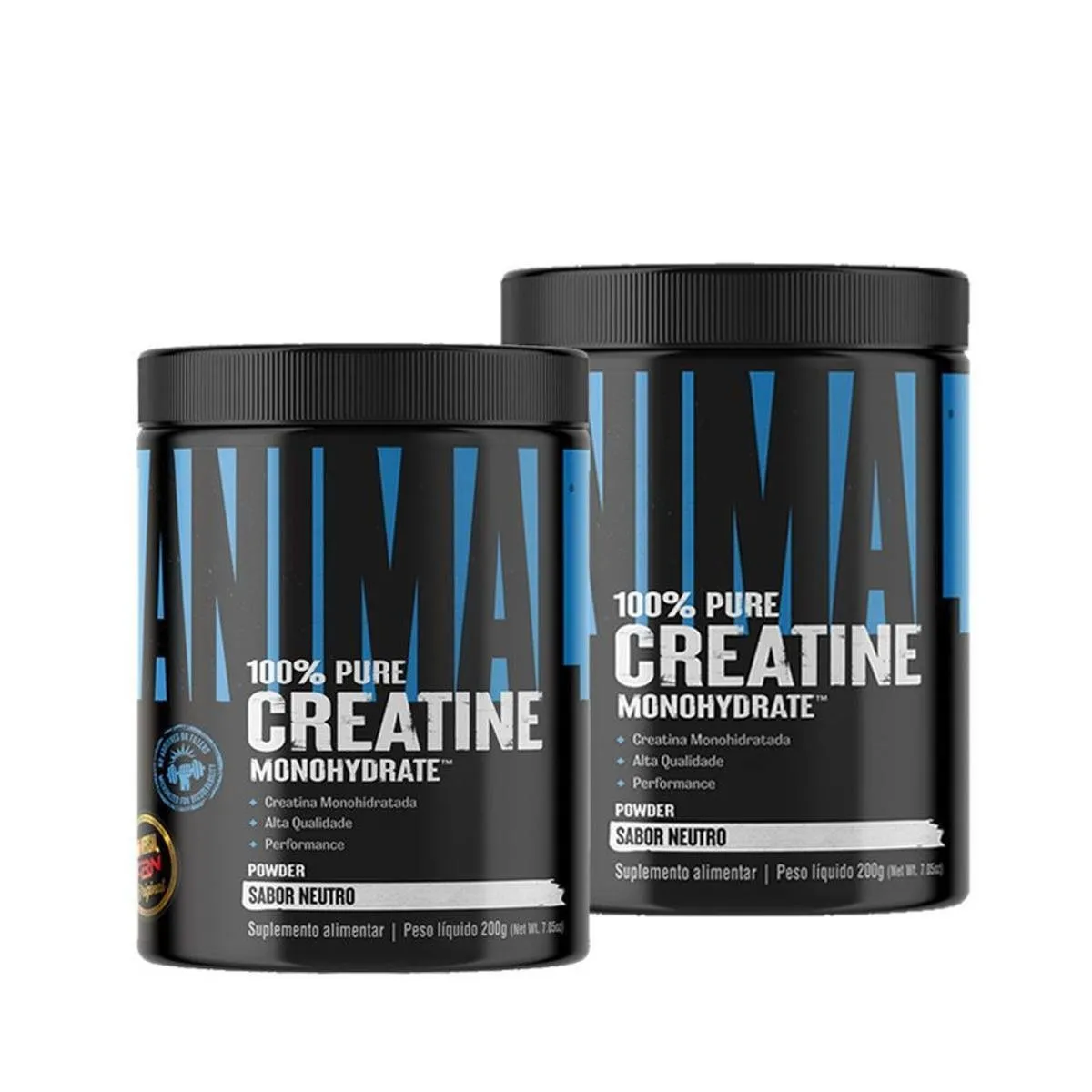 [App] Kit 2x Creatina 200g 100% Pura Animal Monohidratada- Universal Nutrition